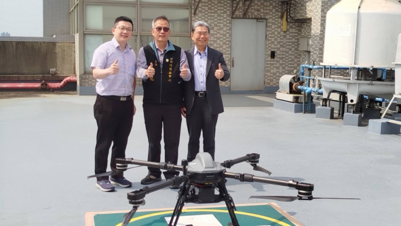 台灣醫療創舉！新竹捐血中心首次進行無人機緊急醫療送血展演   過程順利完美