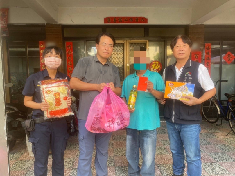 中秋送暖！烏日警民攜手關懷弱勢傳遞愛心