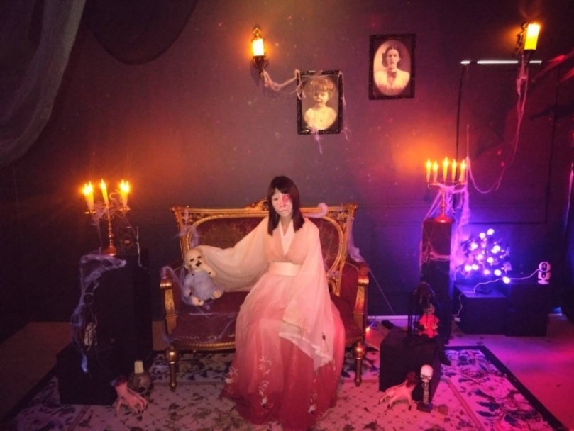 大里藝術廣場驚魂來襲  「萬聖夜光鬼屋」開門放膽