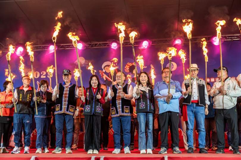 清境火把節24日晚間登場　吸引遊客熱情參與