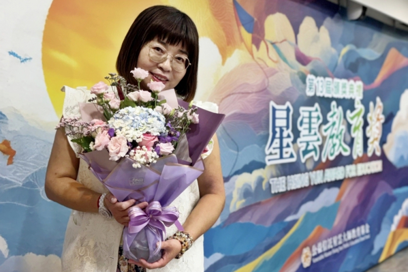 弘光科大校友楊淑卿獲星雲教育獎  以愛傳承感恩與品格教育精神