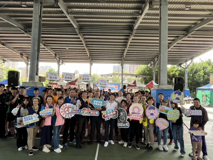 打球也能反毒！中市「青春無毒 守護家園」3對3籃球賽熱烈開打