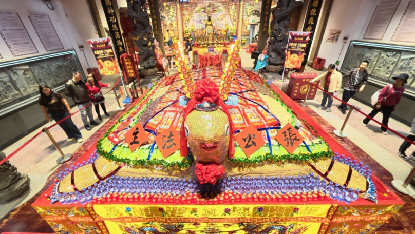 千年非遺煥新顏  兩岸同源祈平安  巨型米龜亮相上下杭  12月22日將舉行起龜活動分送福氣