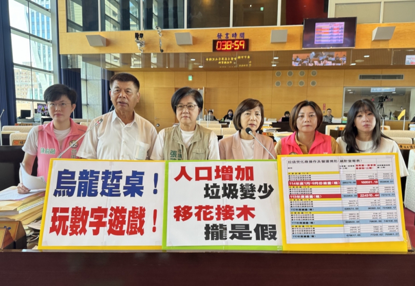 烏龍踅桌欺騙社會，粉飾政績！民進黨市議員蕭隆澤痛斥市府操弄垃圾統計數字  環保局刻意將一般垃圾轉列為事業廢棄物   中市環保局：持續配合中央統計、依規申報、更新各項廢棄物數據