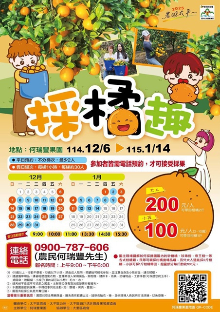 太平柑橘有夠讚!砂糖橘、珍珠柑、帝王柑　琳琅滿目柑橘任您選!