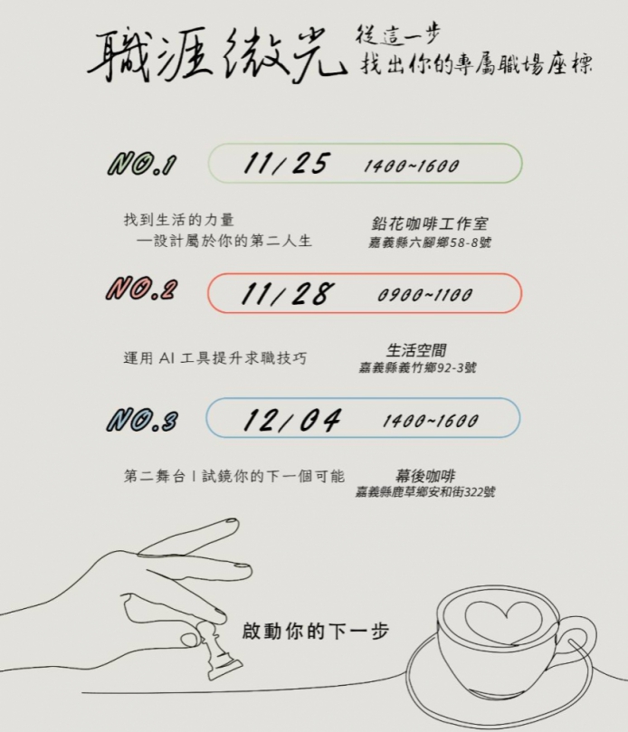 朴子就業中心啟動偏鄉巡迴講座 面對關稅衝擊助民眾規劃職涯