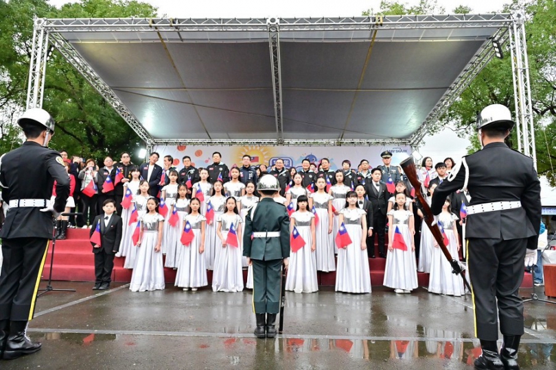 新北元旦升旗活力四射　現場歡笑聲不斷