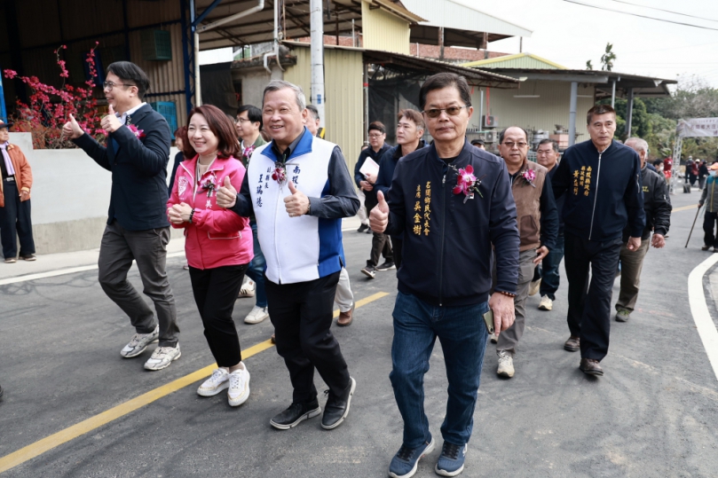 名間鄉大庄村太平巷道路拓寬工程完工通車