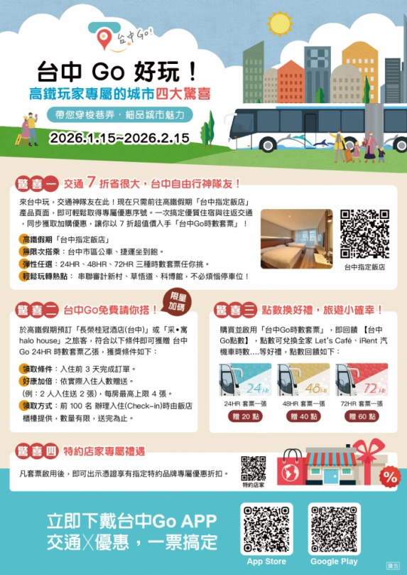 台中Go好玩！暢遊台中4大驚喜  食宿遊購一次到位