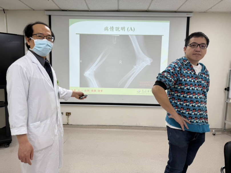 年前粉刷不慎墜落右手粉碎性骨折  醫師「軟硬兼施」雙壓治療助患者重返職場