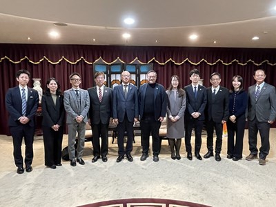 日本姊妹市宮崎縣副知事第3度拜會台中