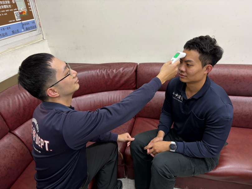 守護前線英雄健康   中市消防局：建置健康檢查專區、強化勤前健康管理