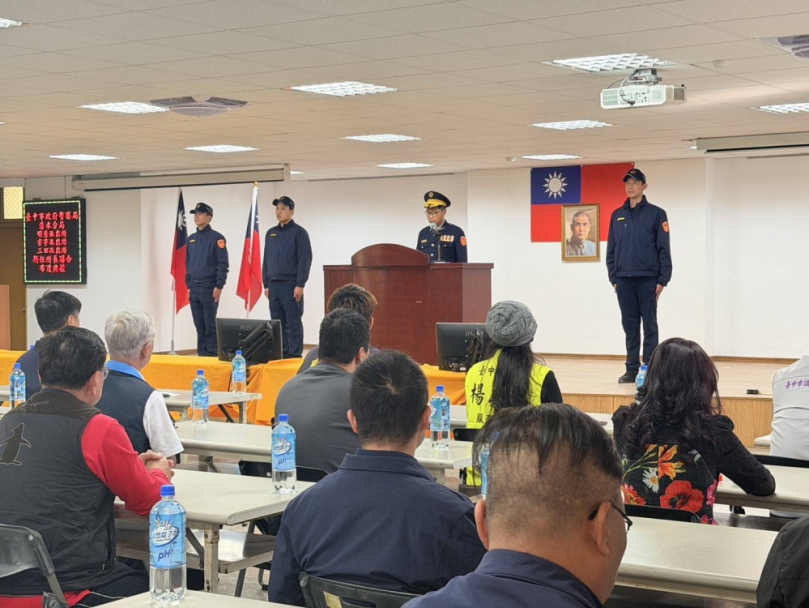 清水警分局明秀、安寧、三田派出所新任所長聯合布達典禮