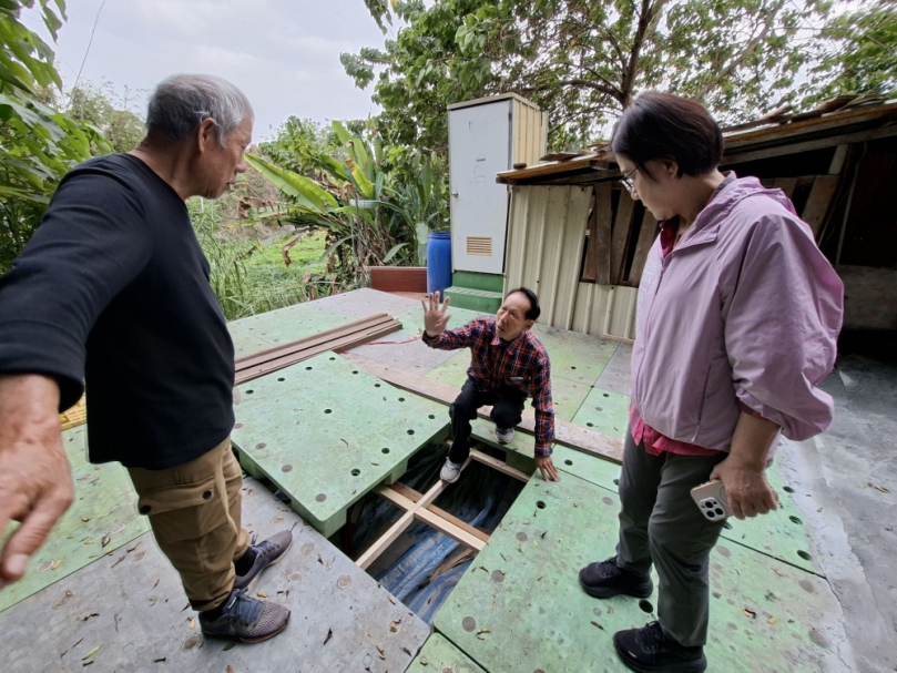 不肖業者行徑惡劣旱溪邊坡平台藏垃圾    民進黨市議員張芬郁要求加速徹查