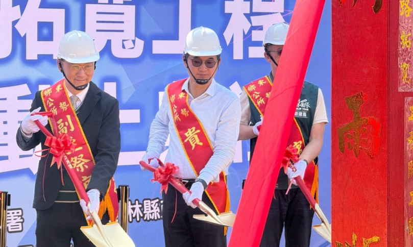 劉建國爭取東勢鄉康安路拓寬5,128萬　今正式開工動土