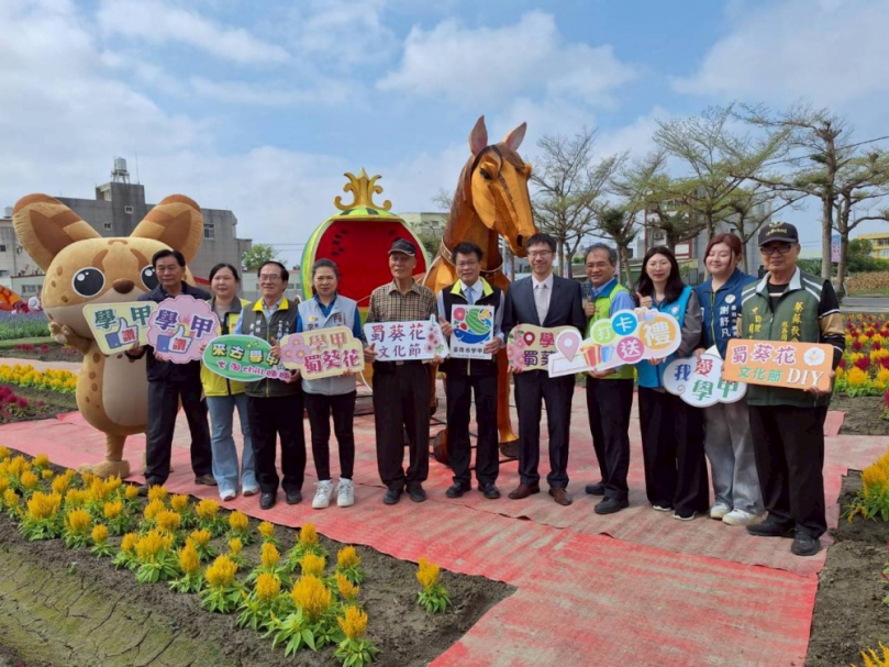 繽紛花海 學甲蜀葵花文化節3月14日盛大開幕