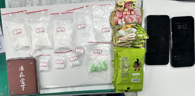 刑大偵四隊破獲毒品案   查扣毒品並將二人送辦