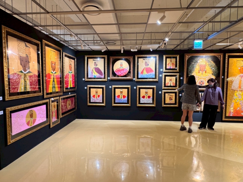 巨型螺鈿媽祖藝術亮相　蕙子百件創作虎尾展出