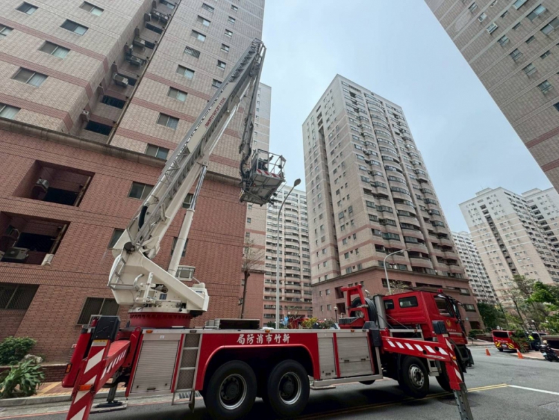 守護高科技城市韌性   新竹市動員上百消防弟兄高樓實地演訓