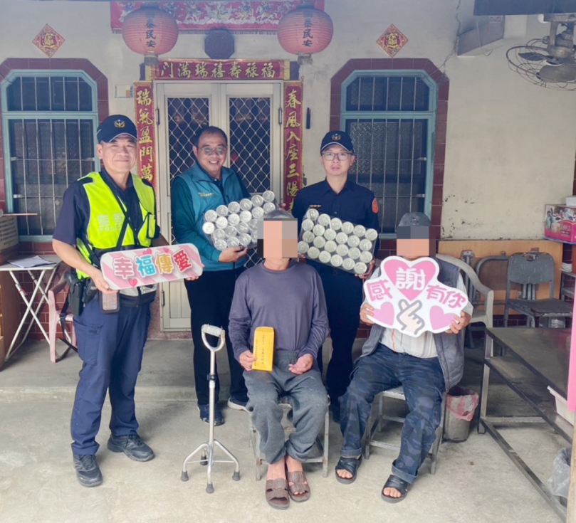 中風失能陷困境　北港警結合慈善基金會即時伸援手送暖
