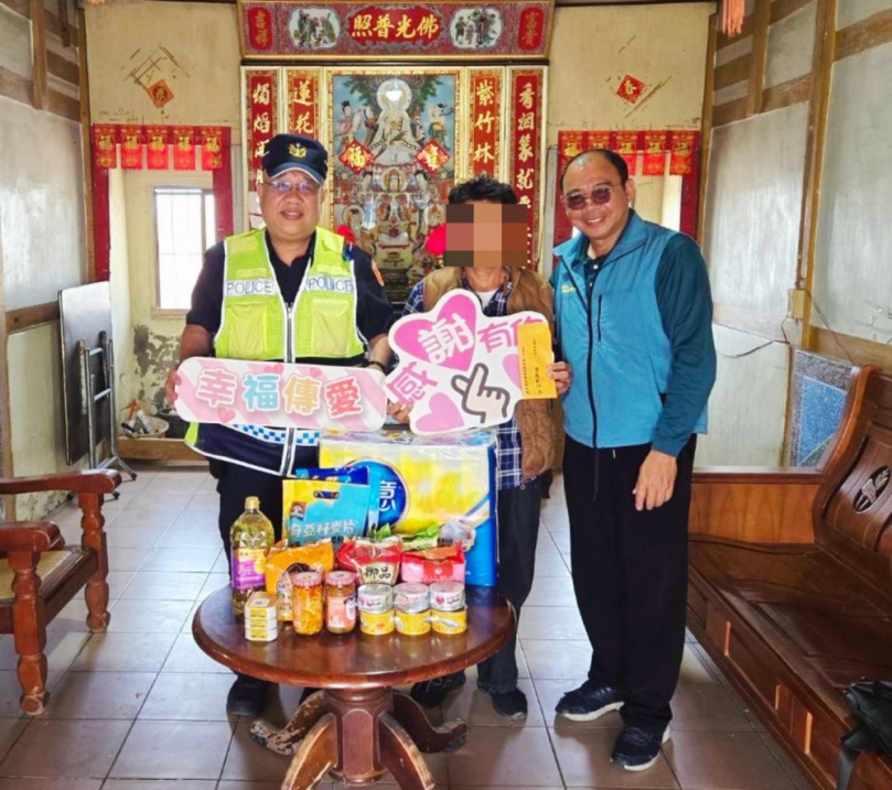 結合基金會資源 北港警即時援助中風弱勢展警民一體精神