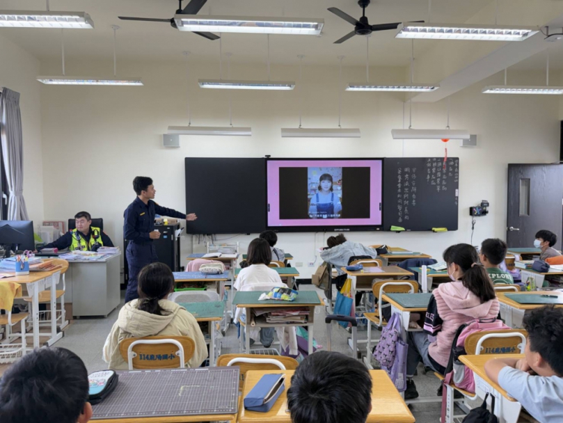 新校園新守護清水警走進鹿陽國小進行宣導維護校安全