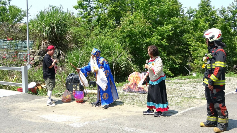 雲林草嶺森林火災演練登場 地空協同救災強化清明防火意識