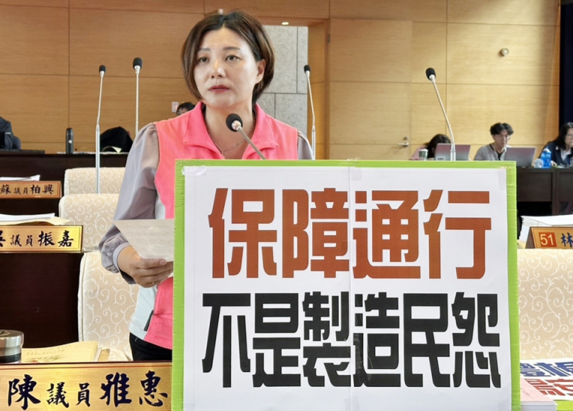 騎樓停車執法失衡引民怨　民進黨台中市議員陳雅惠籲檢討開罰機制、回歸通行本質