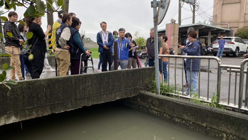 神岡浮圳逢雨溢流成災   立委楊瓊瓔會勘爭取千萬經費整治