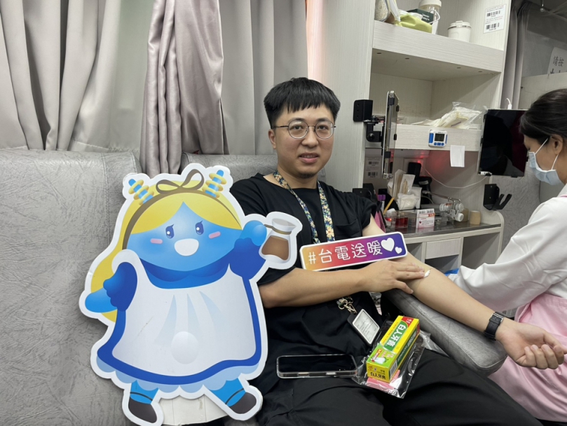 血庫告急台電雲林發起捐血　員工民眾挽袖響應送暖