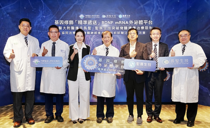 中醫大附醫與生技業者合作開發外泌體遞送平台　脊髓損傷動物試驗結果刊登期刊