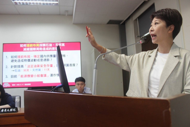 陳亭妃要求中油供油氣無慮、缺水完全到位