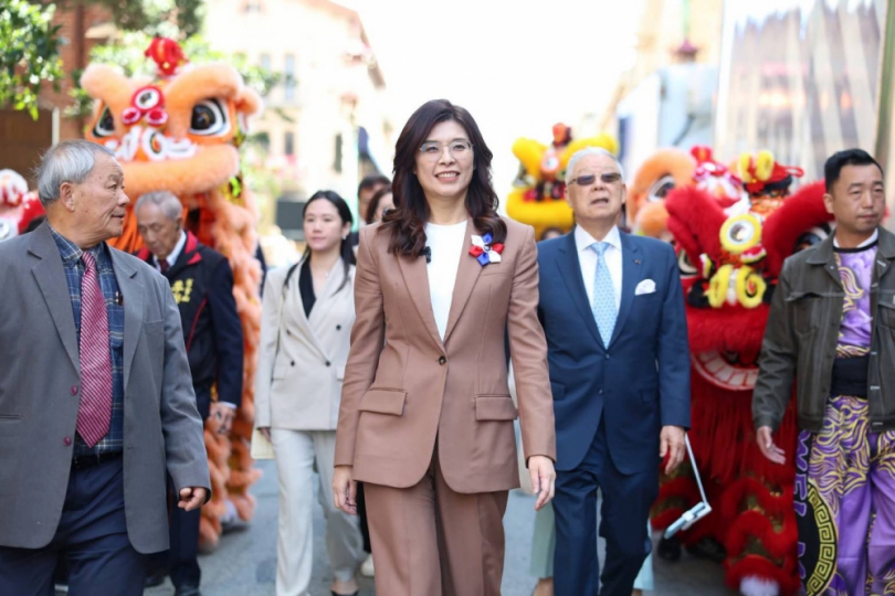 鄭麗文率團訪舊金山僑界　緬懷國父革命精神籲美中台攜手促和平