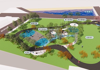 圳道探險福氣安康中市西屯區福康公園打造特色共融遊戲場