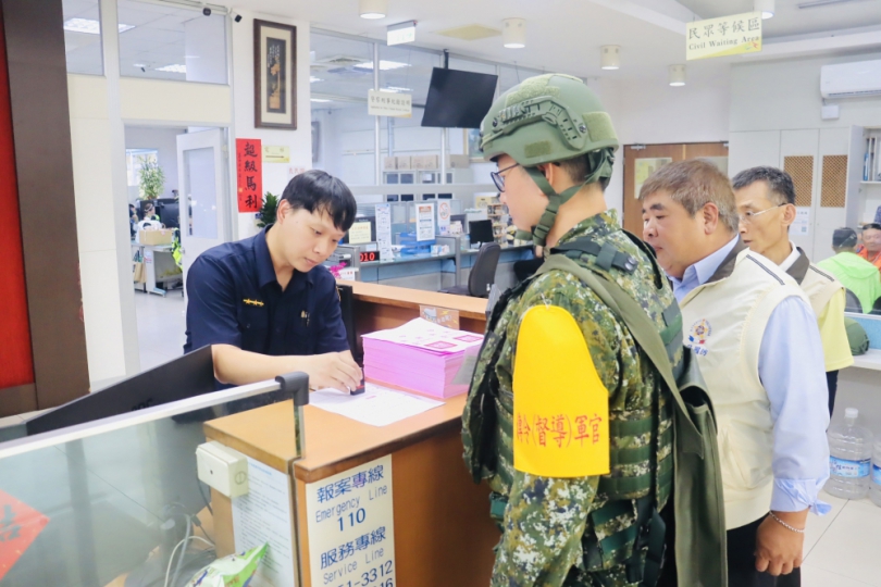 中區後備指揮部演練動員暨民力協調中心　驗證任務軍官應變效能