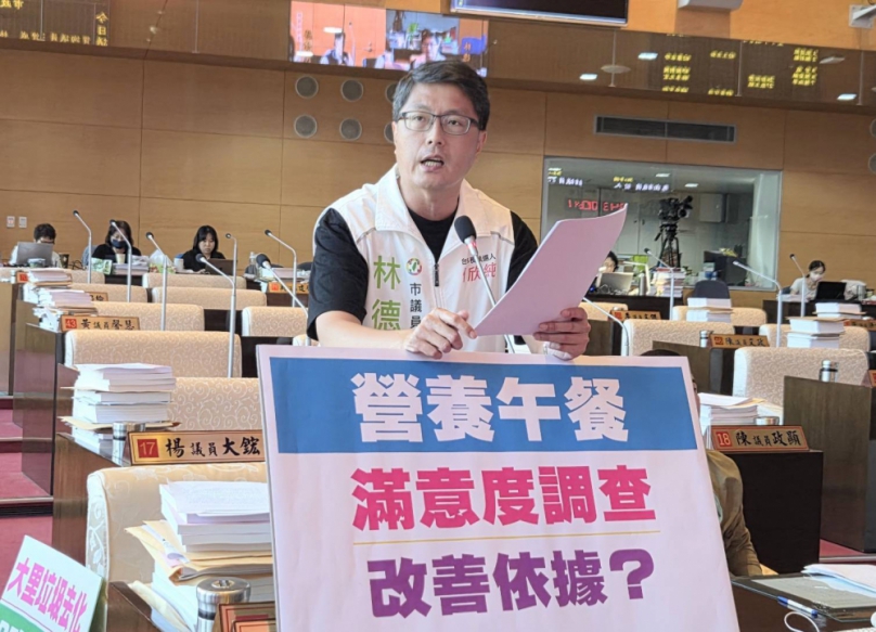 讓台中市學童吃得更營養、健康、美味   民進黨台中市議員林德宇要求教育局收取學童意見後將結果具體呈現，並明訂改善依據