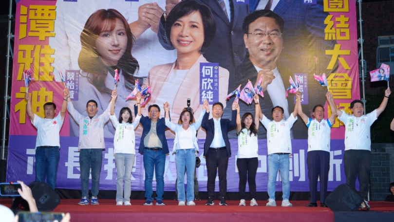 大台中，我願意！民進黨台中市長候選人、立法委員何欣純山線大會師  許諾重振豐原、再現城市榮光