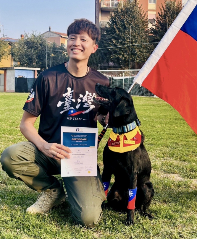 台灣搜救犬揚名立萬   新竹市CLAY獲世界盃瓦礫搜索全球第12名