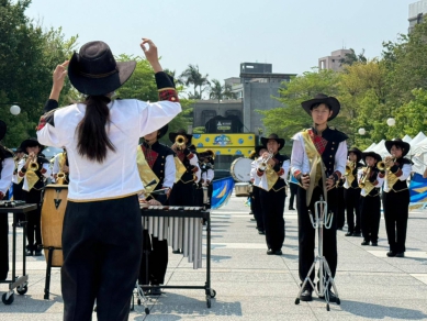 竹光國中管樂旗隊添新設備   兒藝節演出成大亮點