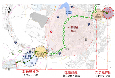 台中捷運綠線延伸向前邁進  啟動綜合規劃案採購作業