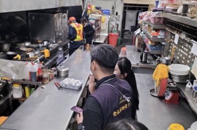 中市府大型用氣餐飲業稽查    查獲4家業者廚房環境及設備缺失已勸導改善