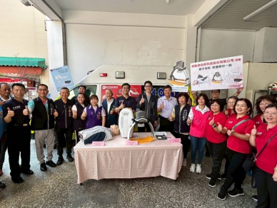 企業贈逾百萬救護器材 中市消防局：感謝善舉、守護地方鄉里