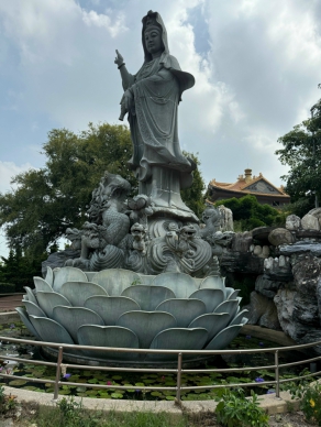 外埔區無極三清總道院打造完成多功能使用的石頭公園