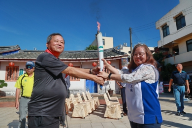全縣運動會點燃聖火 11月8日縣立體育場揭幕