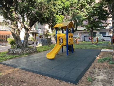 新竹市金山六街公園增設遊具   竹科人很有感