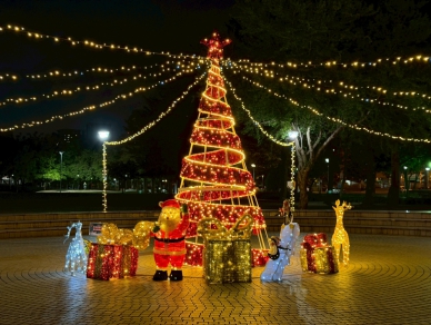 歲末點亮幸福城！中市豐富、湧泉公園率先點燈迎接最美聖誕夜