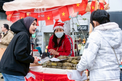 東南亞4國移工   新竹站前廣場提前歡度耶誕節