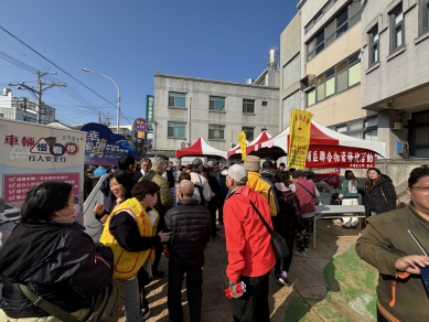 外埔區聯合物資發放活動   弱勢家庭獲得滿滿的生活用品