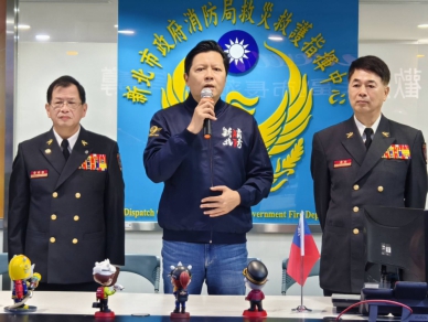 圖說上:朱惕之副市長春節慰問致詞