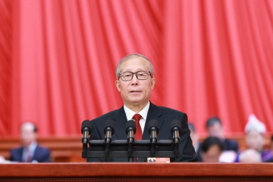 大陸全國人大常委會副委員長李鴻忠說明中華人民共和國民族團結進步促進法草案